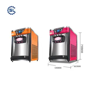 Büyük kapasiteli çift silindir 70L yumuşak dondurma makinesi satılık