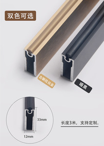 Tringle de penderie moderne en alliage d'aluminium antistatique à fixation murale, avec bride et conception détachable, rail à double amortisseur, quincaillerie de placard - Product Image 5