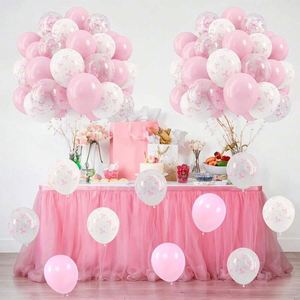 Girl Baby Shower Wedding Decor 35Pcs 12 Inch <b>Light</b> Pastel Pink Bow Balloons Set Birthday Latex Balloon <b>Garland</b> Kit - Product Image 3
