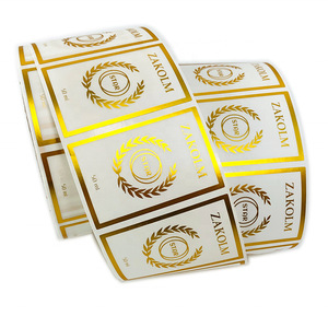 Custom Self Adhesive Label Matte Pvc Color <b>Roll</b> Printing Logo <b>Sticker</b> Design For Packaging Labels - Product Image 2