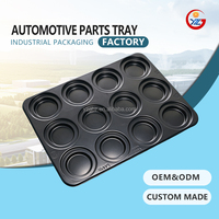 Bandeja de Plástico Grueso para Ruedas de Coche, Resistente, de HDPE, Moldeada al Vacío, Multicolor/Negro, para Logística Automotriz, Marca YZG Industrial