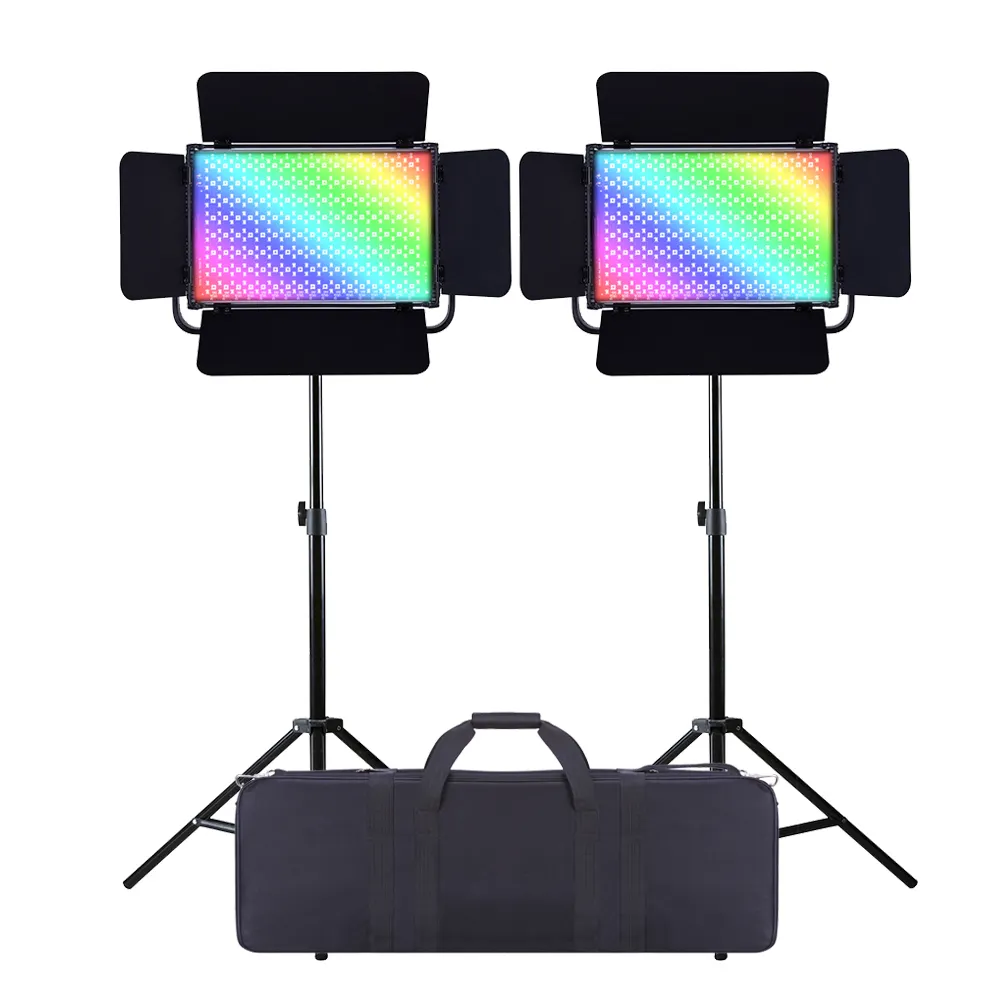 Tolifo GK - S60RGB 60W Télécommande sans fil 6000LM LED Studio vidéo RGB Photographie Panneau lumineux