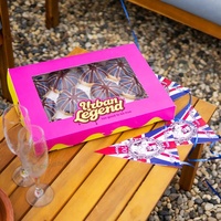 Boîte à sushi et beignets mochi rose écologique OEM pour gâteau pour biscuits macarons crêpes boulangerie cadeau traiteur déjeuner et vitrine