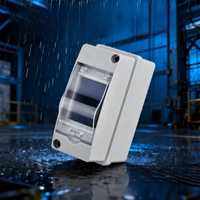 Caja de Distribución Impermeable IP65 de 2 Vías Serie HT, 200A MCB, 6 Tomas, Certificación IEC/CE para Gabinete de Distribución de Energía Industrial