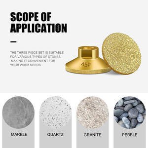 M10 brazing שטוח ראש שחיקה קוורץ אבן שיש תוליטוש מכונת שחיקה ו ליטוש כלי ראש - Product Image 4