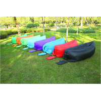 Canapé gonflable portable d'extérieur, sac de couchage gonflable pour la plage, sac de couchage individuel, tapis de pause déjeuner paresseux