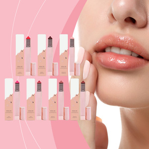 <span class=keywords><strong>Baume</strong></span> à lèvres hydratant de luxe, imperméable, en stick, marque privée, longue tenue, rose naturel, hydratant, végan, logo personnalisé - Product Image 1