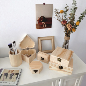 Personalizzato rotondo scatole di legno desktop <span class=keywords><strong>da</strong></span> ufficio organizzatore di legno del supporto della penna - Product Image 5