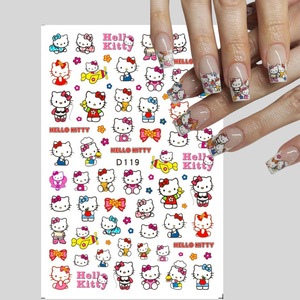 Pegatinas <span class=keywords><strong>de</strong></span> <span class=keywords><strong>Uñas</strong></span> 2D <span class=keywords><strong>de</strong></span> <span class=keywords><strong>Hello</strong></span> <span class=keywords><strong>Kitty</strong></span>, Autoadhesivas e Impermeables, con Diseño <span class=keywords><strong>de</strong></span> Gato para Decoración <span class=keywords><strong>de</strong></span> Manicura - Product Image 2