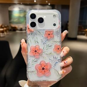 เคสโทรศัพท์มือถือ TPU ลายดอกไม้สีใสกันกระแทกสุดหรูสำหรับ iPhone 17 Pro <span class=keywords><strong>Max</strong></span> 17 - Product Image 3