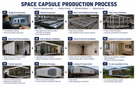 Capsule Spatiale Préfabriquée de Luxe Apple Cabin pour Hôtel, Villa, Maison ou Résidence Moderne en Station Balnéaire en Plein Soleil