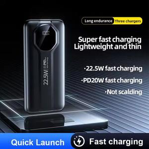 Batterie externe Power Bank, charge <span class=keywords><strong>rapide</strong></span> PD 22,5 W, charge <span class=keywords><strong>rapide</strong></span> Powerbank 20000 mAh avec port USB Type C, station d'alimentation - Product Image 2