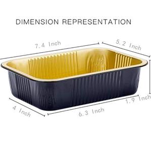 Supermarket Supplier Recycled Disposable Frozen Meat Seafood Packaging Aluminium <b>Foil</b> Tray with PET Cover - Product Image 6