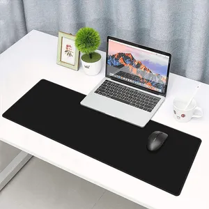 Large Size High Quality Smooth Oversized Plain Full Sublimation Mousepad Mouse And Keyboard Pad Roll Material Black