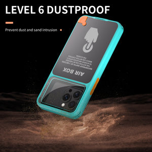 Funda Protectora Completa de TPU y PC a Prueba de Agua y Golpes IP68 para iPhone 16 15 14 13 12 Pro Max Plus para Buceo y Natación Subacuática - Product Image 4