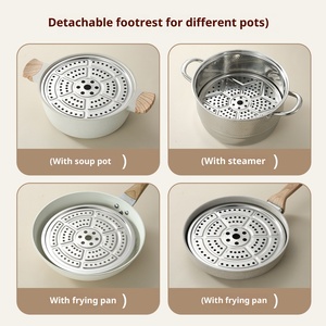 Rejilla Redonda de Acero Inoxidable para Cocinar al Vapor, <span class=keywords><strong>Bandeja</strong></span> Multifuncional para Olla a Presión, Soporte para Cocinar Alimentos al Vapor en la Cocina - Product Image 4
