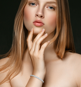 <span class=keywords><strong>Bracciale</strong></span> Tennis con Moissanite VVS 3-5mm in Argento Sterling <span class=keywords><strong>925</strong></span> Ipoallergenico, Gioielli da Festa Anti-ossidazione per Donna e <span class=keywords><strong>Uomo</strong></span> - Product Image 6