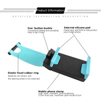 Anneau en caoutchouc à 360 degrés Anti Shake Logo personnalisé Paresseux Silicone Abs Volant Support de support de téléphone portable