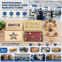 Tarjeta de Visita de Madera Programable NFC216 de 888 Bytes, Tarjeta de Membresía NFC de Bambú Ecológica Personalizable
