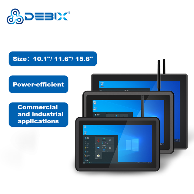 DEBIX Industrial Edge AI Panel PC (iMX8MP Modular) with Quad Core Cortex-A53 2.3 TOPS NPU 2GB LPDDR4 Memory
