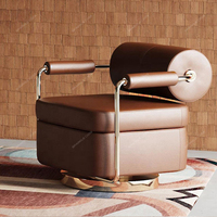Chaise longue en tissu moderne de luxe nordique SPARKLE pour salon, extérieur et villa