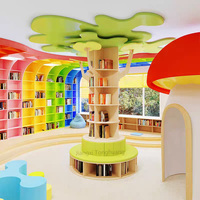 Ensemble de meubles Montessori pour enfants en bas âge, garderie, crèche, bibliothèque en bois en forme d'arbre, bibliothèque pour la chambre, maternelle, école maternelle, centre de bibliothèque