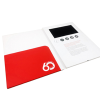 Brochure de carte de visite d'invitation de livre vidéo LCD de 7 pouces de haute qualité pour les petites entreprises