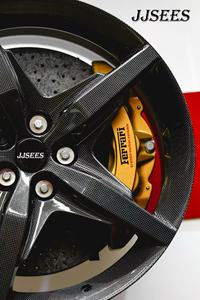 JJSEES Moyeux de roue en fibre de carbone personnalisés enveloppés de fibre de carbone avec revêtement SIC, jantes forgées pour <span class=keywords><strong>Ferrari</strong></span> <span class=keywords><strong>F80</strong></span> 296GTB 488PISTA - Product Image 4