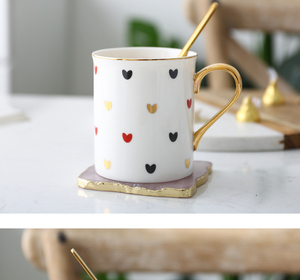 Mug en porcelaine fine personnalisé avec un design de cœur mignon Mug d'amour Cadeau de Saint-<span class=keywords><strong>Valentin</strong></span> Mug - Product Image 2