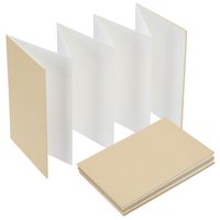 Carnet d'esquisse accordéon à couverture rigide pour aquarelle, format concertina, papier vierge 300 GSM pour la peinture, les croquis en voyage et en extérieur, Noël