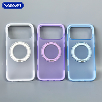 Étui de protection antichoc magnétique mat VAWI B500 Air Cushion pour iPhone 17 18 Pro Max avec protection 360° °   Support rotatif