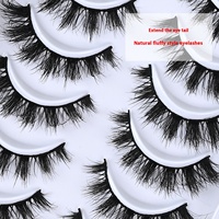 NOUVEAU Lot de 10 Paires de Faux Cils Œil de Chat Effet Vison Moelleux, Cils 8D Effilés Dramatiques Longs Épais et Volumineux