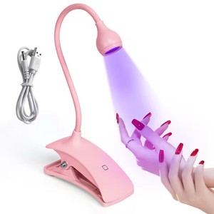 Led Nail Lights Dryer UV Lamp Ultraviolet Flexible Clip-On <b>Desk</b> <b>Mini</b> USB UV Gel Curing <b>Desk</b> Lamp Manicure Pedicure Salon Tools - Product Image 2