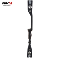 Riser de tir à l'arc Nika personnalisé 21 pouces, main droite ou gauche, noir et bleu, ILF, pour tir et chasse