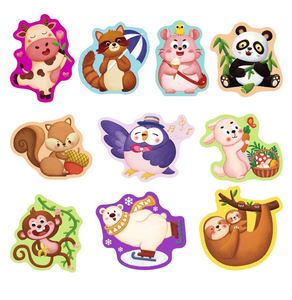 Juego de Rompecabezas Educativo Perfecto para Principiantes, 9 Paquetes de Rompecabezas de Madera con Forma de Animales para Niños Pequeños - Product Image 5