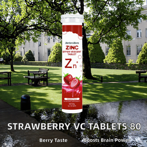 Viên sủi kẽm Ấn Độ 80 viên vị dâu, bổ sung vitamin C cho sức khỏe hàng ngày, năng lượng, hỗ trợ não bộ & lối sống năng động dành cho người lớn - Product Image 2