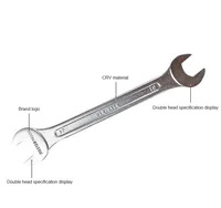 Juego de llaves fijas de acero de doble uso, herramienta de mantenimiento de reparación de bricolaje para garaje doméstico multiusos, fuente de alimentación manual empaquetada en estuche rígido