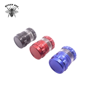 Molinillo de hierbas de aleación de aluminio Joli, Base de vidrio con luz Led, accesorios para fumar, tabaco, <span class=keywords><strong>4</strong></span> piezas, 63 * H83MM, tienda de humo - Product Image 2