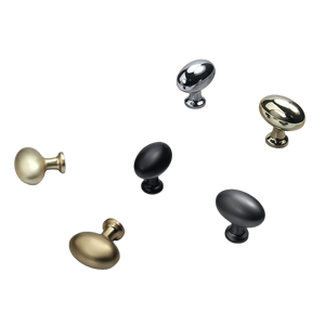 Maniglie per Mobili in Lega di Zinco Stile Francese Rotonde/Ovali - Pomelli a Uovo di Colomba a Foro Singolo per Armadietti/Cassetti di Camere da Letto e Magazzini |   Moderno - Product Image 3