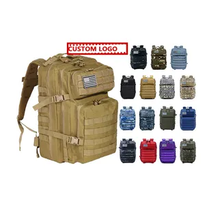 Custom Gym Hiking Back Pack Backpacks Wholesale Rucksack Hunting Mochilas Taticas 45L Molle Tactical Backpack Bags For Men
