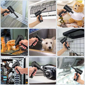 Souffleur d'air sans fil puissant pour salon de coiffure, nettoyage des cheveux, cuisine en plein air, refroidissement, turbo mini ventilateur puissant - Product Image 3