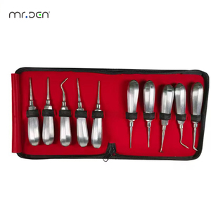 <span class=keywords><strong>Prix</strong></span> Abordable – Lot de 10 Élévateurs Manuels Courbés en Acier Inoxydable pour Extraction Dentaire, Instruments CE - Product Image 1