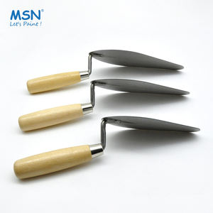 Op Maat Gemaakte Msn Industriële Muurschraper Koolstofstalen Mes Met Houten Handvat Voor Diy-Bouwprojecten - Product Image 6