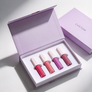 Ensemble de rouges à lèvres personnalisés, boîte cadeau rigide avec doublure en éponge et logo imprimé UV - Product Image 5