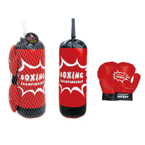 <span class=keywords><strong>Sac</strong></span> <span class=keywords><strong>de</strong></span> boxe pour enfants personnalisé Jouet <span class=keywords><strong>de</strong></span> sport transfrontalier PU PVC Matériau solide suspendu et gants avec logo imprimé - Product Image 1
