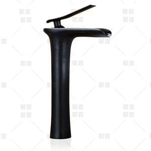 Grifo de cascada retro de cobre, montaje en cubierta, válvula de cerámica, diseño rústico, grifo para lavabo de baño, agua fría y caliente - Product Image 2