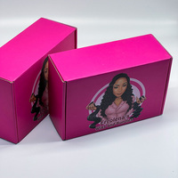 Boîte en carton pour envoi postal, à rabat supérieur, pliage facile, personnalisable, en kraft, blanc, noir, avec finition mate, gaufrage, matériaux recyclés, petite taille