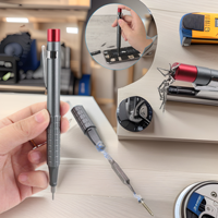 Outils de réparation d'iPhone XIXI DIY OEM, 12 en 1, poignée en aluminium anodisé, embout magnétique en acier au chrome-vanadium, tournevis à double tête