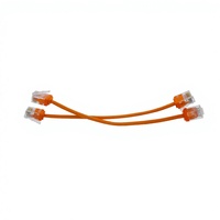 Kabel Patch Ethernet UTP CAT6A 28AWG 30AWG Oranye 2M, Kabel Komunikasi BC PVC