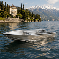 Choix Populaire : Bateau en Aluminium à Coque en V Durable, 12ft, 14ft, 16ft, Épaisseur 2mm, 3mm, 4-6 Personnes, pour Croisière sur Lac et Pêche en Mer